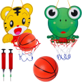 Miniatyrbild 1 av 5: Miniatyr basketkorg för inomhusbruk, 2-pack, tecknad mini basketkorg, prylar, leksaker, inomhussporter, festboll, pojkar, flickor, 1-6 år