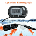 Miniatyrbilde 2 av 5: Akvarie Termometer, LCD Digital Elektronisk Termometer med Sugeskål Vann Termograf