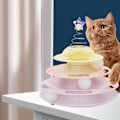 Miniatyrbild 3 av 5: Kattboll leksak rulle | Kat berikning för inomhuskatter | Husdjursleksak med träningsbollar Teaser Star
