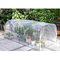 Miniatyrbillede 1 af 4: Havedrivhus - tunnel folie - 50*100*55 cm - egnet til dværgblomster, grøntsager og frugter
