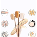 Miniatyrbillede 3 af 5: Ansigtsmakeupbørste, Multifunktionel makeupbørste (2 stk., rosaguld)