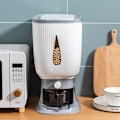 Miniatyrbilde 3 av 5: 10 kg automatisk risdispenser med skyllekrus, risdispenser, risoppbevaring, risbøtte, husholdningsrisboks-B