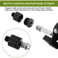 Miniatyrbilde 4 av 5: 8 stk mikrofonstativadapter mikrofontrådadaptersett 5/8 hunn til 3/8 hann og 3/8 hunn til 5/8 hann skrue adaptertråd