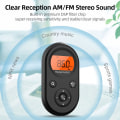 Miniatyrbilde 2 av 5: Personlig lommeradio AM/FM bærbar oppladbar transistor Walkman-radio med optimal mottak og lang batterilevetid