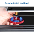 Miniatyrbillede 3 af 5: 4 stk. opgraderede aluminiums møtrikker til Ender 3/3 Pro/3 V2, 5/5 Plus/Pro, CR 20 3D-printere INKL. 4 varme senge dørfjedre til 3D-printer - Rød