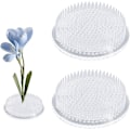 Miniatyrbild 1 av 5: Blomstergroda, 2 stycken Runda Transparenta Plastblomstergrodor med 3 Sugkoppar för Blomsterhantverk