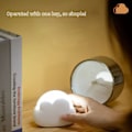 Miniatyrbilde 3 av 4: Bærbar oppladbar LED nattlampe for barn, USB baby nattlampe med justerbar intensitet, gave til barn reise gutter jenter (Hvit)