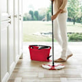 Pikkukuva 3 / 4: (3-pakkaus) Moppipäät yhteensopivat vileda/O-Cedar Easywring 2 in 1 Turbo -moppiin, Vaihtopää, Mikrokuitu, Punainen, Valkoinen