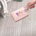 Miniatyrbillede 2 af 5: Tæppe Debris Børster, Multifunktionel Håndholdt Dobbelt Rulle Rulle Fejemaskine