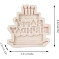 Miniatyrbillede 3 af 5: Silikonform til fødselsdag, fødevaregodkendt fondantform - genanvendelig chokoladeform