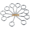 Miniatyrbilde 1 av 5: M3*40 304 Rustfritt Stål Ring Øyebolt Skrue Sau Øye Rund Selvgjengende Bushing Ring Med Festeholder Spenne 20PCS