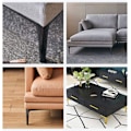 Miniatyrbillede 2 af 5: Møbelben X4, Europæiske Sofa TV-bord Støtteben, Sofabord Badeværelsesskab Ben, Guld 15cm Gold 15CM