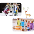 Miniatyrbild 3 av 5: 12 st 2 ml små miniväxta glasflaskor med kork, genomskinliga trolldomsglasflaskor med korklock, miniatyrglasflaskor