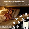Miniatyrbild 4 av 5: Väckarklocka Bluetooth-högtalare Sänglampa med Vitbrusmaskin, Multifunktionell Vitbrus Bluetooth-högtalare Nattlampa Uppvakningslampa, Present