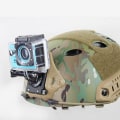 Miniatyrbild 5 av 5: 90 graders rotations militärhjälm fast monteringsbasadapterfäste för videokamera