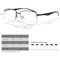 Miniatyrbillede 3 af 5: Progressive Photochromic Multifocus Læsebriller Fjederhængsel Solbriller Computer Anti Eyestrain Briller