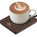 Miniatyrbillede 1 af 5: Kaffe Kop Varmer, Skrivebords Kaffe Varmer med Lys, Drikke Varmer Plade Elektrisk Smart Kop Varmer Pad, US 110V