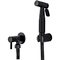 Miniatyrbild 1 av 5: Svart Bidet Duschhuvud Badrum Handhållen Dusch Bidet Toalettspray Hygienisk Bidet Duschkran Väggmonterad Högtryck Ekonomisk Men Stabil