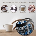 Miniatyrbilde 3 av 5: Kaffe Kapsel Oppbevaringskurv Metall Kaffe Pod Skålholder Stor Kapasitet K Cup Holder Kaffe Pod Oppbevaringskopp for Kaffe Bar, Kaffe Pod, Svart