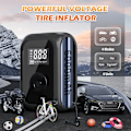 Pikkukuva 3 / 5: Ilmapumppu Schrad Portable Air Compressor 2000mAh: Mini sähköinen ilmapumppu 10.3Bar/150PSI, digitaalisella näytöllä ja LED-valolla sekä 4 tilalla