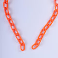 Miniatyrbild 4 av 5: Överdriven lång gem i akryl Halloween kedja choker halsband minimalistisk färgglad chunky krage halsband för kvinnor och flickor (orange)