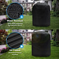 Miniatyrbillede 4 af 4: BBQ-overtræk BBQ-presenning Grillovertræk Anti-UV/Anti-vand/Anti-fugt Vandtæt udendørs grill sort til Weber, Holland,-70 x 70cm