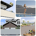 Miniatyrbillede 5 af 5: Balkon Privatlivs Skærm Beskyttelse Privatlivs Skærm (HDPE) 0,9 x 6m til Udendørs Have med Balkon, Sort