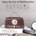 Miniatyrbild 3 av 5: Retro Bluetooth-högtalare, bärbar trådlös Bluetooth-högtalare med FM-radio