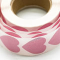 Miniatyrbilde 2 av 5: Fargede hjerte klistremerker 500 stk/1 rull 25mm rosa selvklebende hjerte etiketter koding hjerte klistremerker etiketter blanke papirklistremerker for DIY gavekort