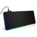 Spelmusmatta med LED-belysning - 80x30cm - RGB black
