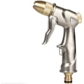 Miniatyrbillede 1 af 5: Metalsprøjtepistol med 4 tilstande til vanding af planter og græsplæner, vask af biler, gårde og kæledyr