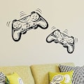 Miniatyrbild 1 av 3: Gamepad Playstation Gamepad Väggdekal Barnrum Vinyldekal Barnkammare Gamers Konst Videospel Mural