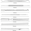 Miniatyrbild 2 av 5: 8 Delars Rostfritt Stål Inåtväxt Tånagel Verktygskit - Tånagelfil & Set för Nagelvård