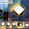 Pikkukuva 2 / 5: LED-ulkoseinävalaisin 12W IP66 Vedenpitävä seinävalaisin Moderni ulkovalaisin pihalle, puutarhaan, pylvääseen, terassille, seinän lähelle, kanava, lämmin valkoinen 3000K