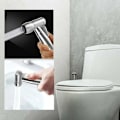 Miniatyrbillede 4 af 4: Håndholdt bidet-spray - Toiletspray i rustfrit stål med krog til rengøring af toiletter, kæledyrsbadning
