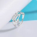 Miniatyrbillede 3 af 4: 925 Sterling Sølv Ring til Angst - Retro Spinner Ring til Lindring af Angst og Stress