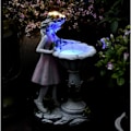 Miniatyrbilde 2 av 5: Solcellelykt Hagepynt Fe Figur Resin Figur Statue Skulptur Dekor