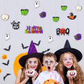 Miniatyrbillede 4 af 5: 18 stk. Happy Halloween træpynt Trick or Treat græskar Boo heksehat sort kat