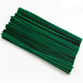 Miniatyrbilde 1 av 5: 100 Stykker Pipetips, Chenilletråd 6mm x 30cm, Pipetips for Håndverk DIY Håndverksprosjekter Chenilletråd Dark green