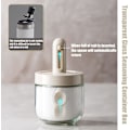 Miniatyrbilde 4 av 5: Skje Lokk Integrert Retractable Krydderglass, Glass Krydderglass Krydderbeholder
