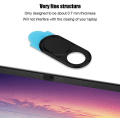 Miniatyrbilde 4 av 5: Webcam-deksel 3 stk Slank Metallinse Deksel Deksel Personvern Sikkerhet for Smarttelefonnettbrett Stasjonær Bærbar PC (Sølv Svart Rosa)