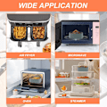 Miniatyrbilde 5 av 5: Airfryer Silikoninnlegg for Ninja/Tower Dual/Instant Vortex, Gjenbrukbare Silikon Airfryer Innlegg Airfryer Tilbehør