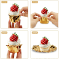 Pikkukuva 3 / 5: 50 kpl Cupcake-laatikoita, kakku- ja muffinivuokia, rasvaa hylkivä alumiinifoliovuokapaperipakkaukset, metalliset kakkuvuoat kotikäyttöön