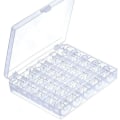 Miniatyrbilde 1 av 3: 25 stk gjennomsiktige plastsyingmaskinspoler med spolerom