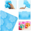 Miniatyrbillede 2 af 5: 2 Pak Paw Silikonforme, 10 Hulrum Chokolade Paw Form Hund Silikonform Genanvendelig Hvalp Kat Paw Isform DIY Bageværktøjer til Pudding