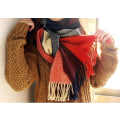 Miniatyrbilde 5 av 5: Kvinners lange rutete teppe chunky oversized vinter/varm skjerf store tartan skjerf wrap sjal gaver