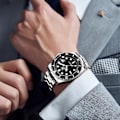 Miniatyrbillede 4 af 5: OLEVS Herreure Sort black Dial/Silver Band