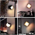 Pikkukuva 5 / 5: LED-ulkoseinävalaisin 12W IP66 Vedenpitävä seinävalaisin Moderni ulkovalaisin pihalle, puutarhaan, pylvääseen, terassille, seinän lähelle, kanava, lämmin valkoinen 3000K