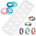 Miniatyrbilde 1 av 4: Harpiks Silikon Ringform Anheng Ringform DIY Håndverk Smykker Flat Ring Non-Stick Form Serie For Harpiks, Godteri, DIY Smykker, etc.