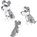 Miniatyrbillede 3 af 4: Mikro byggeklodser Mini kæledyr byggelegetøjsklodser til børn Big Schnauzer 13.38 x 7.87 x 14.56 inches